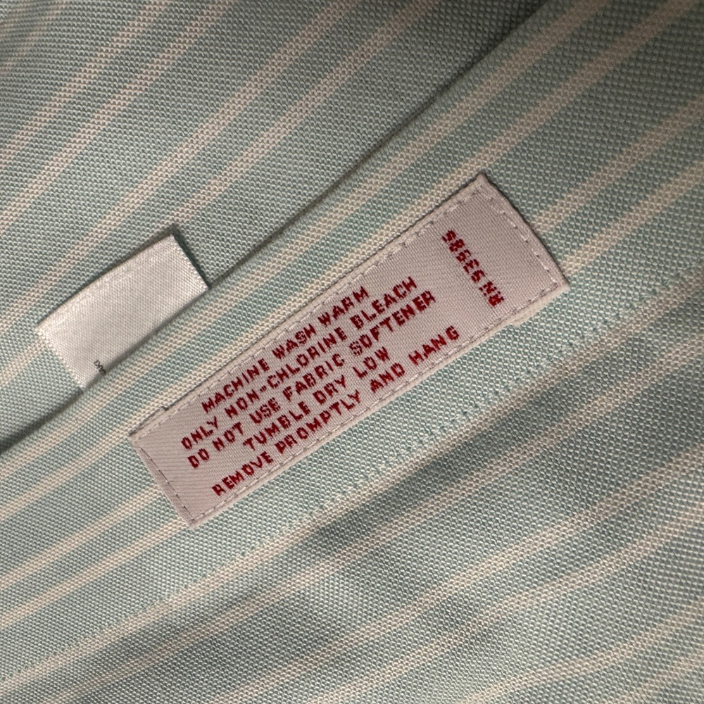 Brooks Brothers Mens Non-Iron Supima Cotton Striped Shirt Traditional Fit Blue L - Picture 4 of 8
